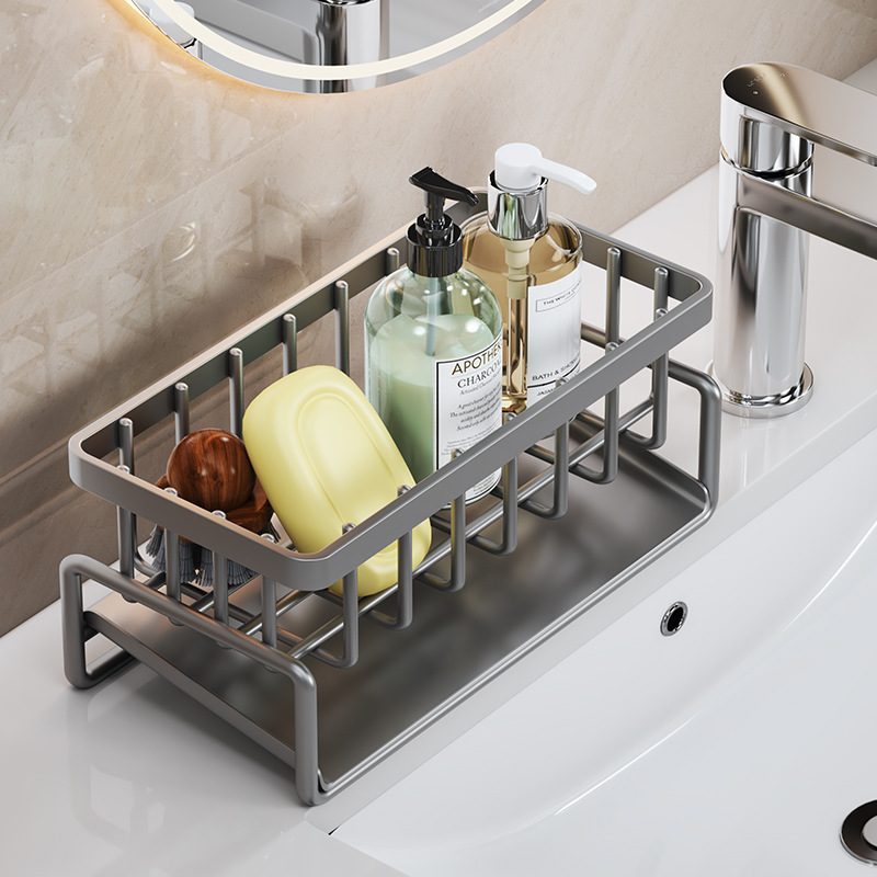 “Kitchen Sink Organizer Rack – Keep Your Counter Clutter-Free
